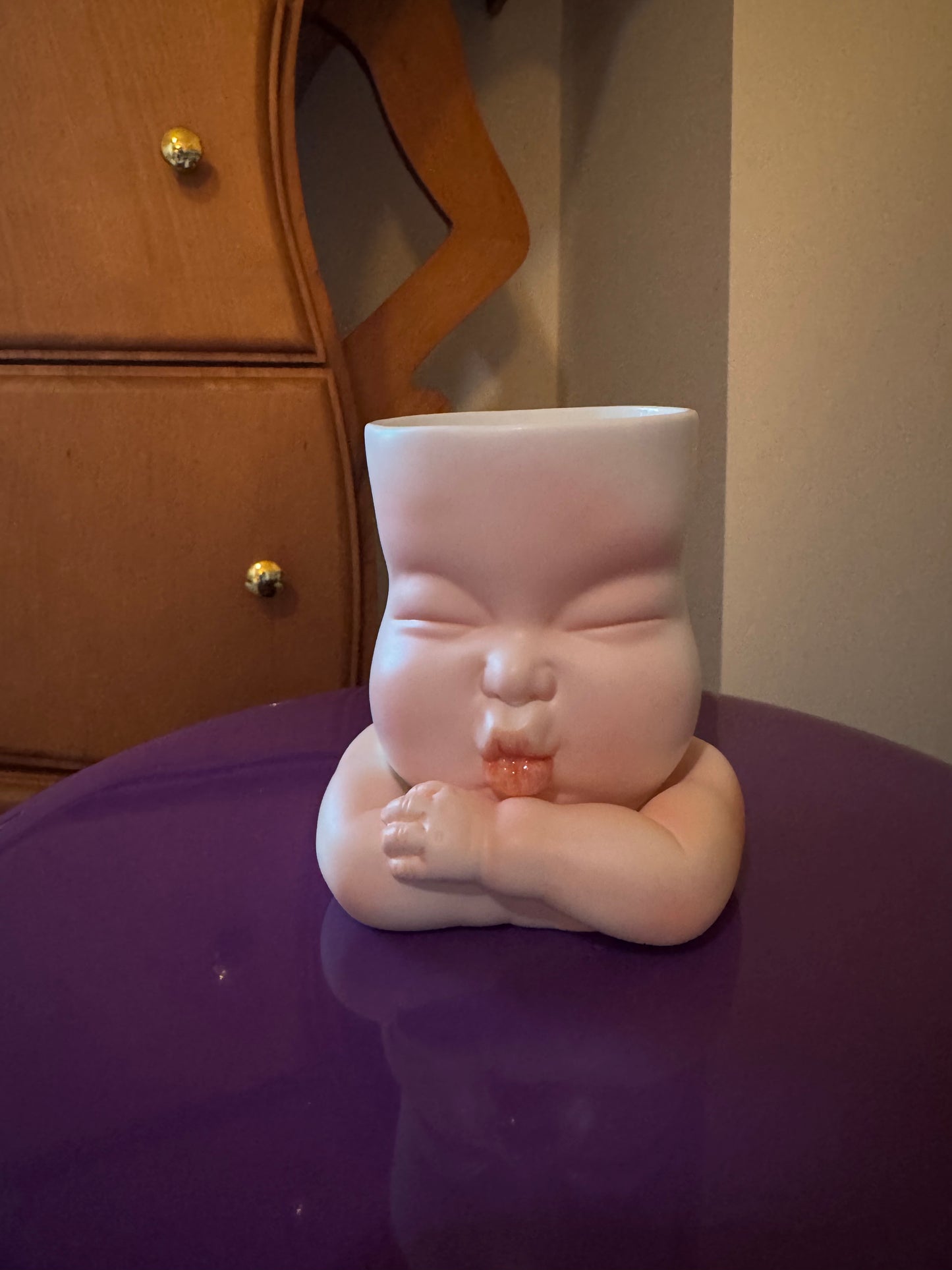 Handmade Ceraic Face Mug - Quirky Sculptural Coffee Cup, Funny Expression Pottery Drinkware, Unique Art Collectible 4