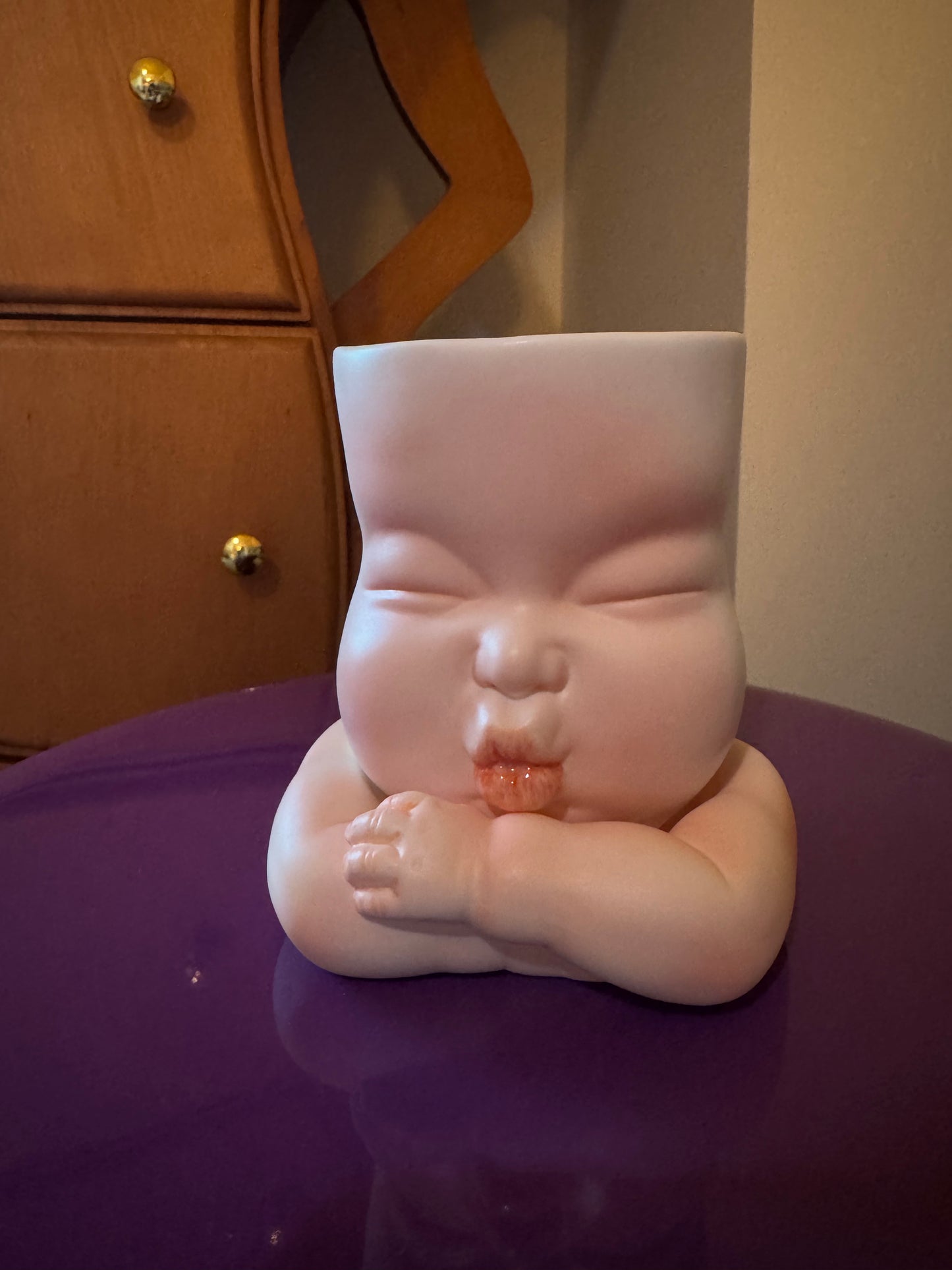 Handmade Ceraic Face Mug - Quirky Sculptural Coffee Cup, Funny Expression Pottery Drinkware, Unique Art Collectible 4