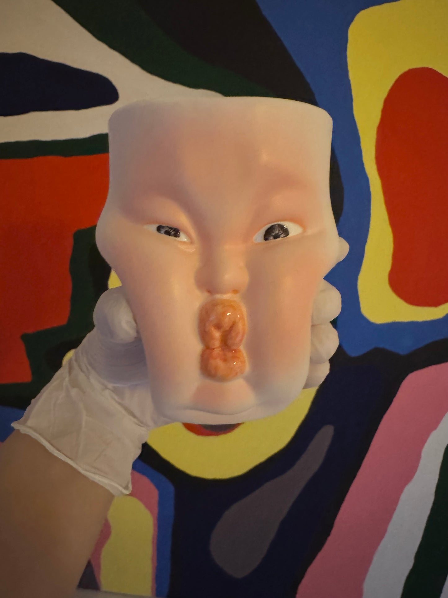 Handmade Ceramic Face Mug - Quirky Sculptural Coffee Cup, Funny Expression Pottery Drinkware, Unique Art Collectible 2