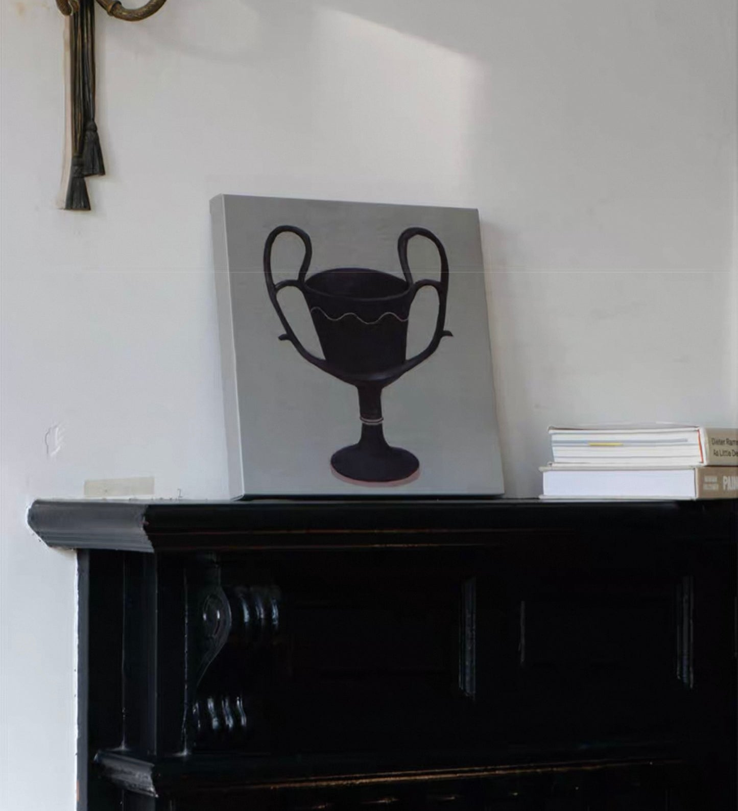 Modern Relics - 35x35cm Minimalist Oil Painting on Canvas, Neutral Still Life Wall Art Multiple